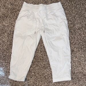 lululemon athletica White Drawstring Capri